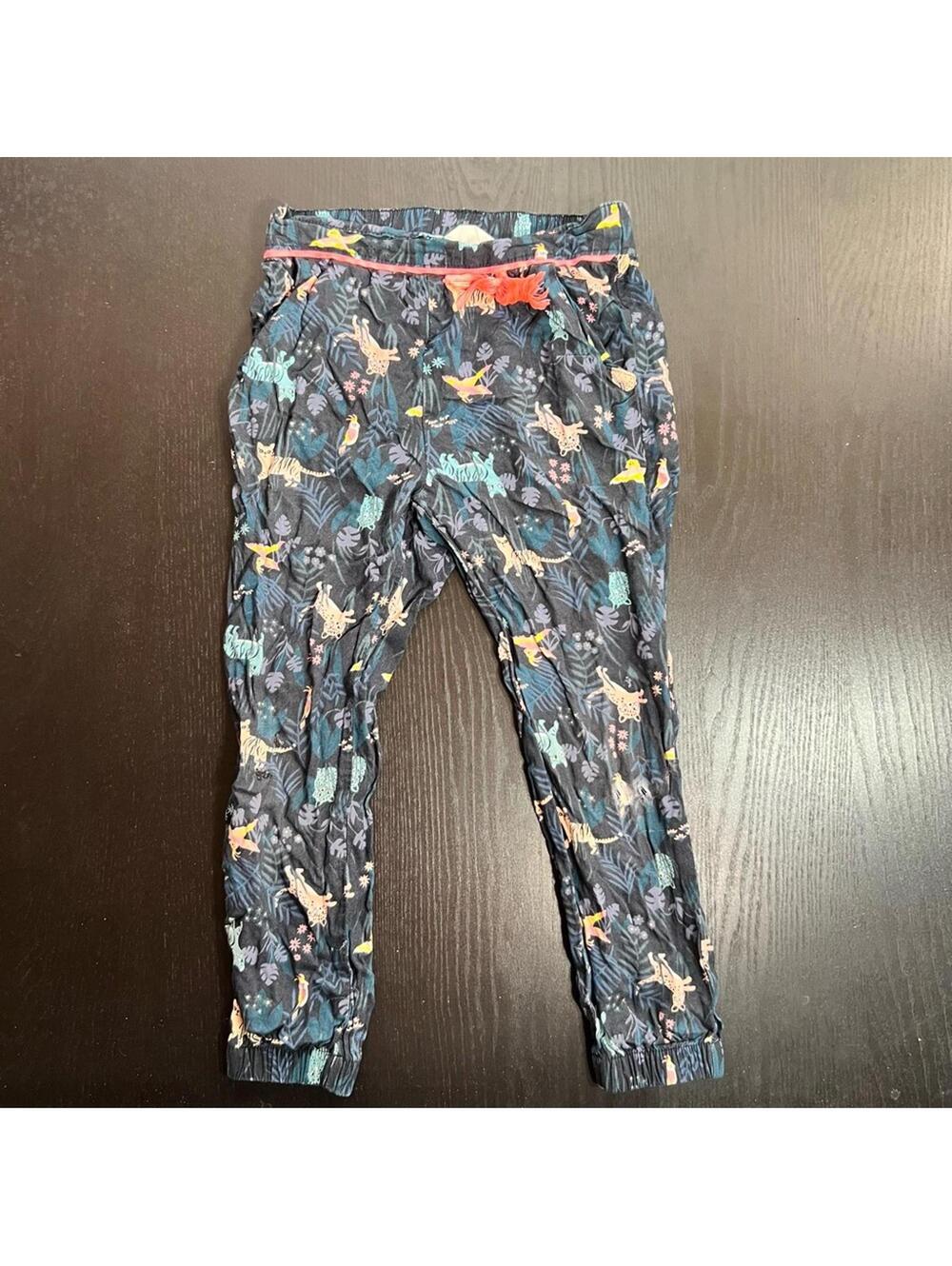 H&M Blue Jungle Theme Abstract Joggers with Vibrant Waistband